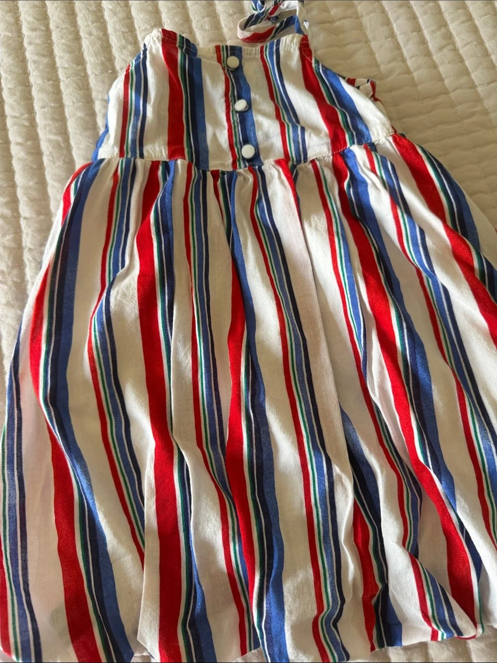 Old Navy Red, Blue, White Striped Sundress for girls